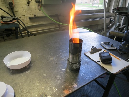 Leaf Pellets Burning